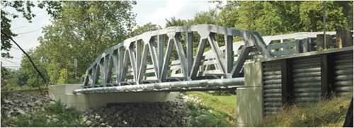Ponte em alumínio - CAMBRIDGE - Short span steel - de rede / para estrada