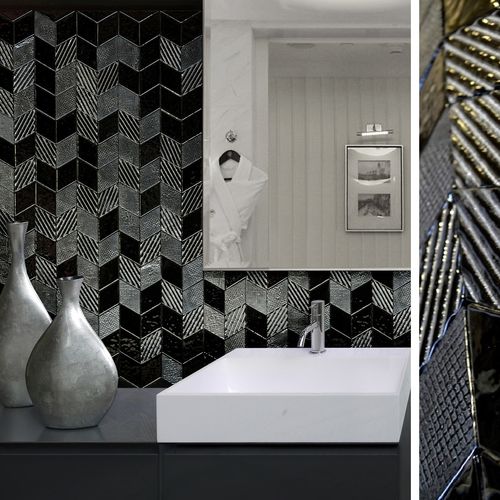 Placas de revestimento em vidro de Murano - 621 - D.I. Più srl - ANDRETTO DESIGN - polida / para ambiente interno / para ambiente externo