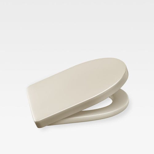 Assento sanitário antibacteriano - A801762R34 - Armani / Roca - com fecho amortecido / de resina / branco