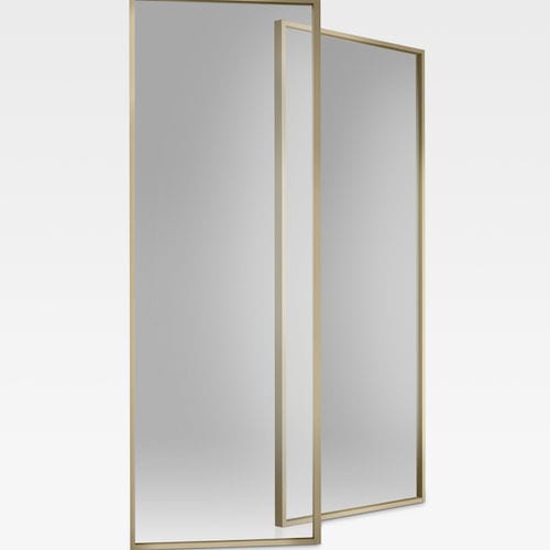 Box de banheiro sem porta - AR4 - Armani / Roca - retangular / em vidro temperado / para quarto de hotel