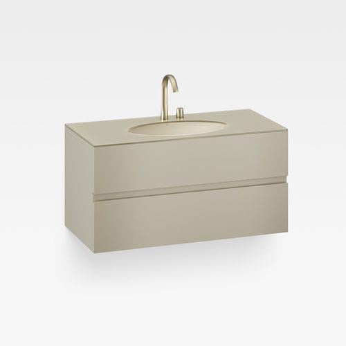Gabinete de banheiro suspenso - A856717821 - Armani / Roca - em MDF / contemporâneo / sem portas