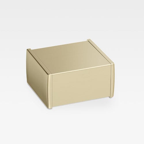 Dispenser de papel higiênico de parede - A816620040 - Armani / Roca - metálico / escovado