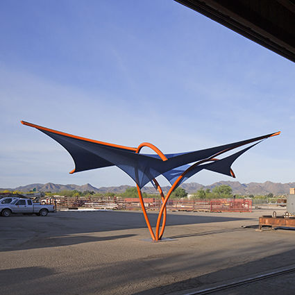 Toldo-vela da linha comercial - TRILLIUM® - TENSILE SHADE PRODUCTS - poligonal / em tecido