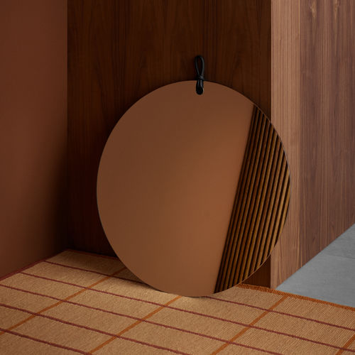 Espelho de parede - KIMI - Fogia - contemporâneo / redondo / em MDF
