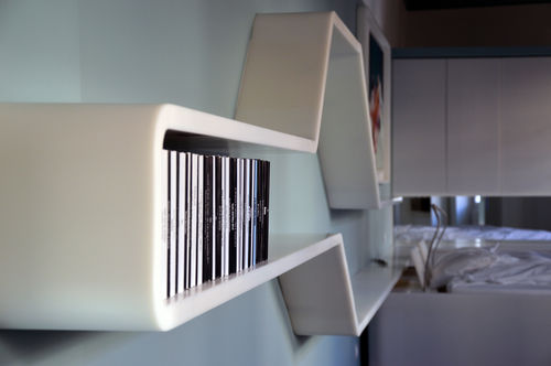 Estante de parede - V-korr Creative Surface - contemporânea / em Solid Surface / retroiluminada