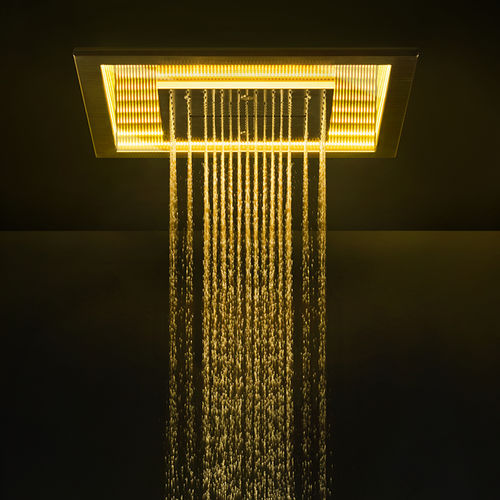 Cabeça de chuveiro de teto - 57963 - GESSI SPA - quadrada / tipo chuva / em cascata