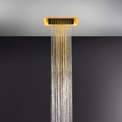 Cabeça de chuveiro de teto - AFILO : 57301 - GESSI SPA - de embutir / quadrada / tipo chuva