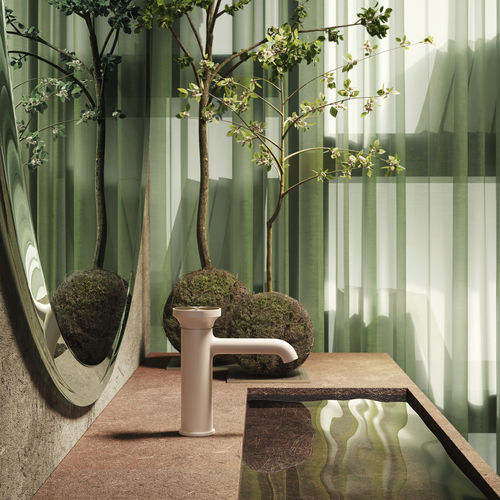 Misturador monocomando para lavatório - ORIGINI : 66002 - GESSI SPA - de bancada / metálico / para banheiro