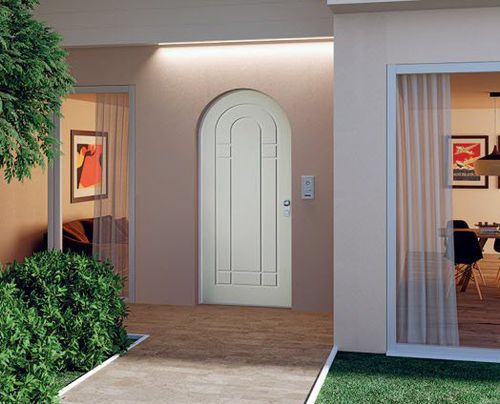 Revestimento para porta em okoumé - Una Volta - Di.Bi. Porte Blindate - em madeira maciça / em polímero / em alumínio