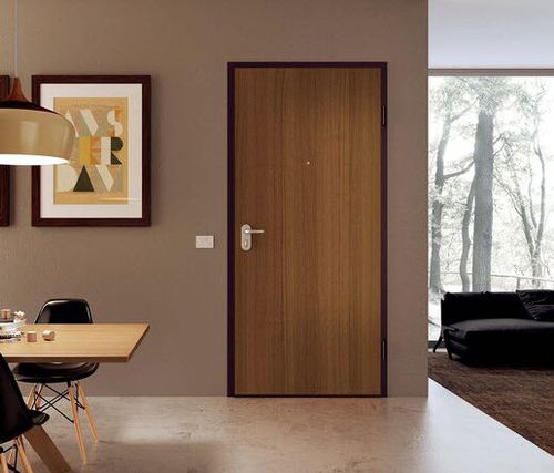 Revestimento para porta com folheado de madeira - Lisci - Di.Bi. Porte Blindate - laminado / em alumínio / em laminado melamínico