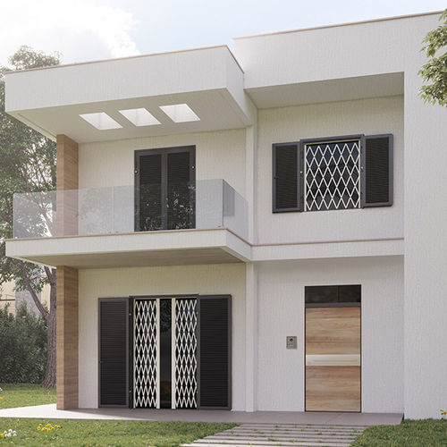 Grade de proteção extensível - Briareo - Di.Bi. Porte Blindate - articulada / para porta / para janela