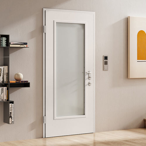 Porta com vidro - 883 - Di.Bi. Porte Blindate - de entrada / em aço galvanizado / de abrir