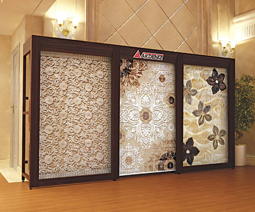 Expositor de tapetes metálico - 204 - AKDENIZ Display Systems - para loja