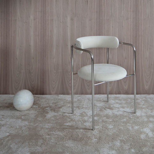 Cadeira contemporânea - FF  - Friends & Founders - para ambiente interno / em tecido / em couro