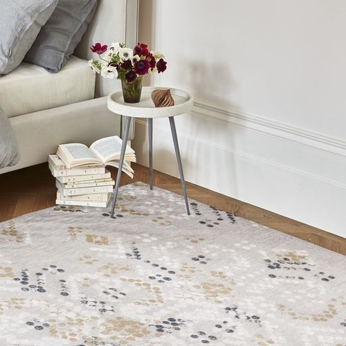 Tapete contemporâneo - MARIT - OCHRE 8761 - Louis De Poortere - geométrico / em algodão / retangular