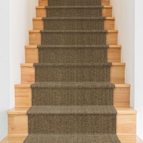 Tapete contemporâneo - BOUCLÉ  - Tasibel - de cor lisa / de sisal / retangular