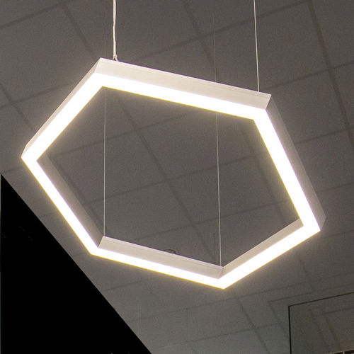 Luminária técnica pendente - HEXAGON - LED LAB - de LED / hexagonal / IP20