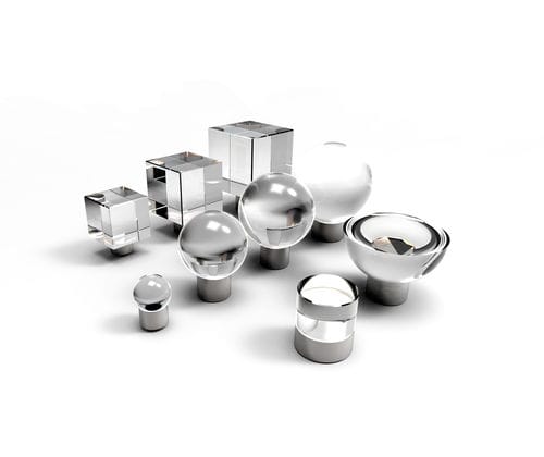 Puxador de porta tipo botão contemporâneo - GLOBE - GUIDERO Holland BV - em cristal