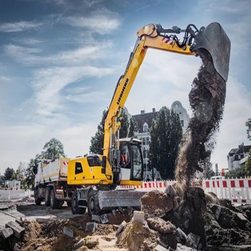 Escavadeira de médio porte - A 918 LITRONIC - Liebherr  - de rodas / a diesel