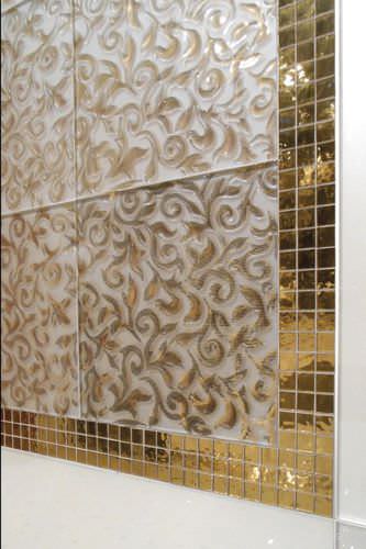 Placas de revestimento em vidro - eidos glass - metalizada / para ambiente interno / de piso