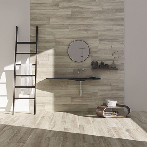 Placas de revestimento em grés porcelanato - HICKORY - Ermes Aurelia - fosca / para ambiente interno / para banheiro