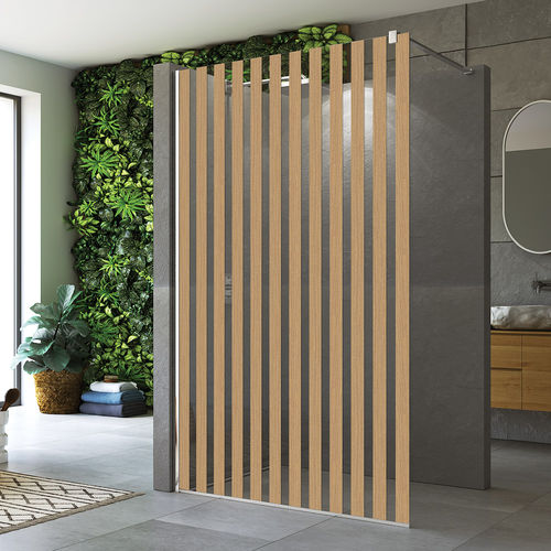 Box de banheiro sem porta - EASY STR4P JAPAN - Ronal - frontal / em vidro Securit® / sob medida