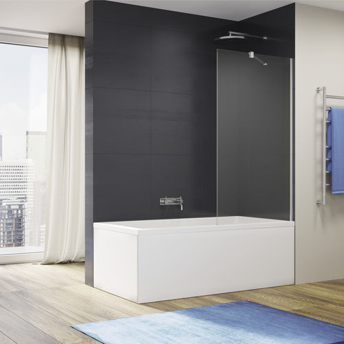 Resguardo de banheira fixo - EASY : STR4P6B - Ronal - em vidro Securit® / com 1 folha / vidro transparente
