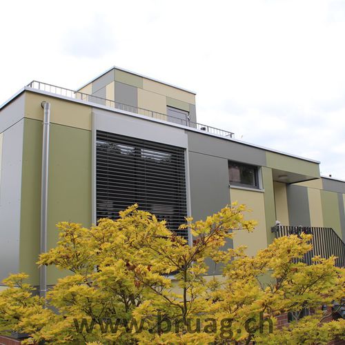 Revestimento de fachada em painéis - CELLON EFH-EFFERTIKON - Bruag Design Factory AG - em compósito / em HPL / liso