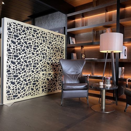 Divisória de ambiente em madeira - NOISE-VIRUS-CATCHER&reg; HOTEL VALS - Bruag Design Factory AG - para escritório / para restaurante / para espaço público