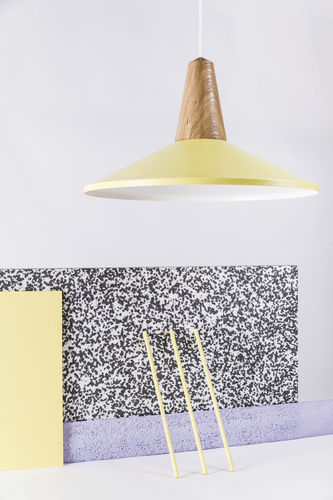 Pendente - EIKON : SHELL - Schneid Studio - em carvalho / metálica / em bambu