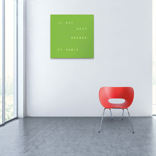 Relógio contemporâneo - LARGE - qlocktwo - vintage / de parede / com display digital de LCD