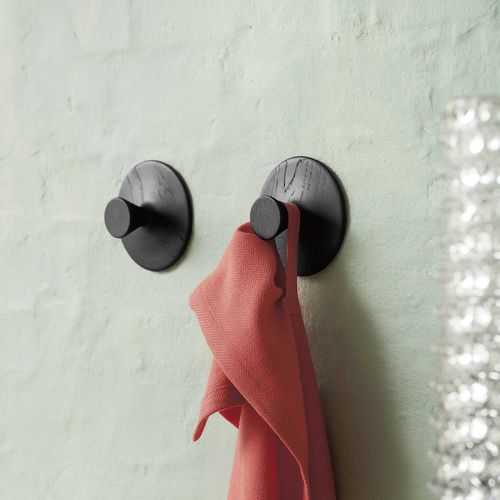 Cabide de parede contemporâneo - Nipple  - Applicata - em carvalho / de solteiro