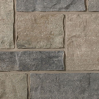 Revestimento de parede em concreto - VIVACE : COBBLESTONE - brampton brick - para área externa / texturizado / efeito pedra