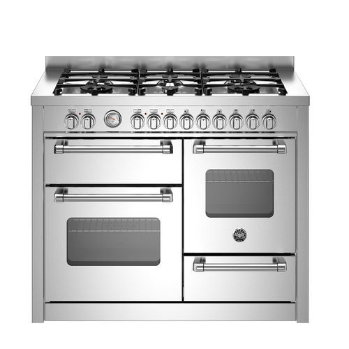 Fogão a gás - MAS116L3EXC - Bertazzoni - elétrico / 6 bocas / 3 fornos