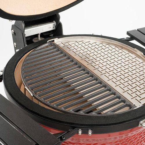 Grelhador a carvão - HALF-MOON CAST IRON - Kamado Joe - de bancada / profissional