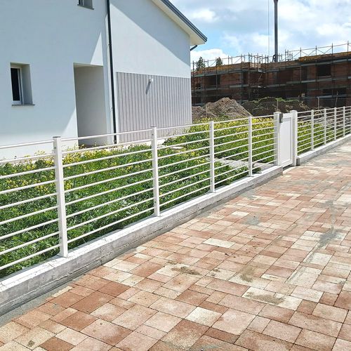 Cerca com barras - PEGASO ORIZZ. - Libra Industriale spa - residencial / em aço / reta