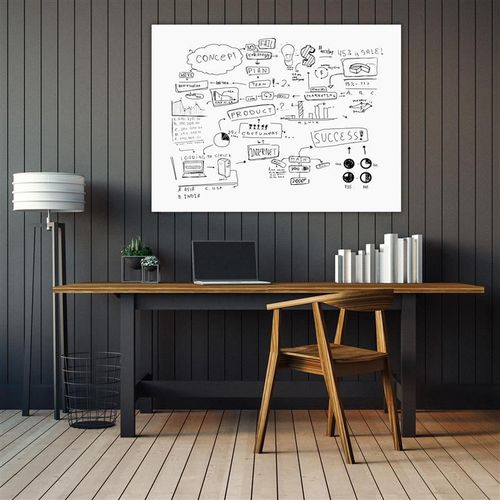 Quadro magnético - WGB - Luxor - branco / de parede / em vidro