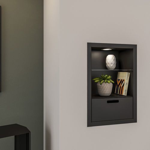 Nicho de parede em aço - SPECIAL NICHE - dixneuf - retangular / para ambiente interno