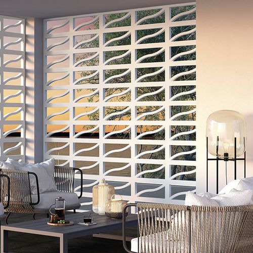 Elemento vazado em concreto de alto desempenho - GIN Series - SAS PREFABRICADOS DE HORMIGON SA - para ambiente externo / modular