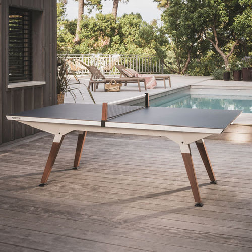 Mesa de pingue-pongue para ambiente externo - ORIGIN - MEDIUM - WHITE - Cornilleau - contemporânea / da linha residencial / para hotel