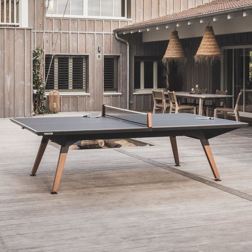 Mesa de pingue-pongue para ambiente externo - ORIGIN - BLACK - Cornilleau - contemporânea / da linha residencial / para hotel