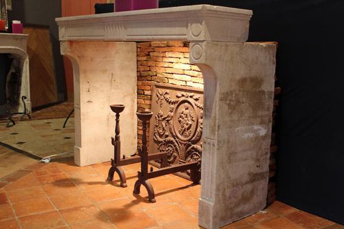 Moldura para lareira de estilo Napoleão III - bca materiaux anciens - em pedra