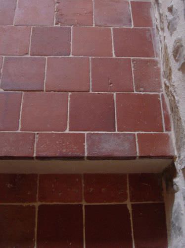 Placas de revestimento em argila - 00233 - bca materiaux anciens - flameada / para ambiente interno / de piso