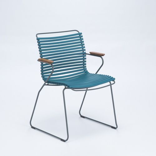 Cadeira contemporânea - CLICK - Houe - para ambiente externo / metálica / com encosto alto