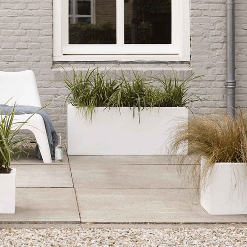 Floreira em material plástico - LUX - Capi - retangular / contemporânea / para ambiente externo