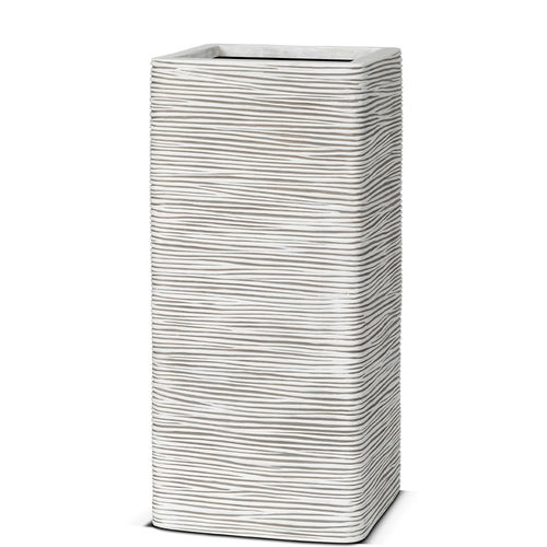 Vaso de jardim em material plástico - NATURE : RIB - Capi - quadrado