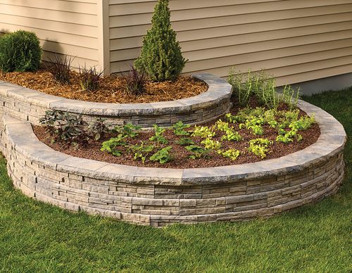 Guia de jardim - LEDGEWALL - shaw brick - de separação / em concreto / curva
