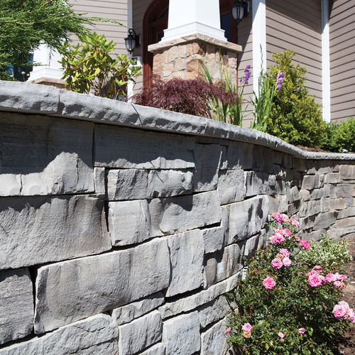 Revestimento de parede em concreto - GUILLOTINED WALLSTONE - shaw brick - para área externa / 3D / decorativo