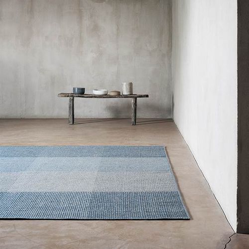 Tapete contemporâneo - GENOVA - LINIE DESIGN A/S - listrado / quadriculado / em lã da Nova Zelândia