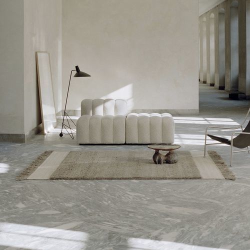 Tapete contemporâneo - HUMBLE ACT - LINIE DESIGN A/S - de cor lisa / em lã da Nova Zelândia / retangular